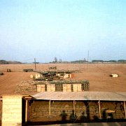 FNo 17  Looking East from Top of Ops. Bunker Toward Air StripE